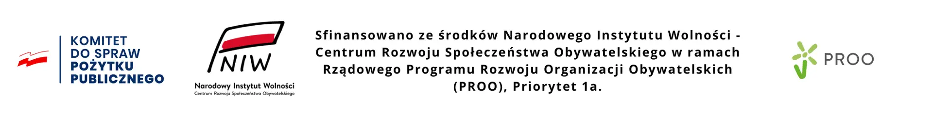 Zestaw logotypów programu PROO
